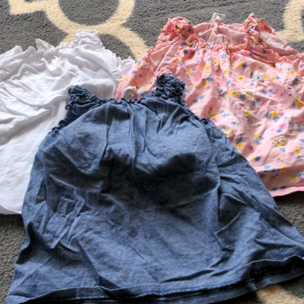 Set of 3 flutter tanks 12-18 months h&m